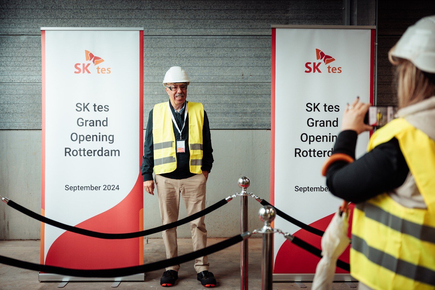 Opening Ceremony Of SK Tes' EV Battery Recycling Facility In Rotterdam